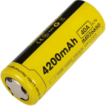 Аккумулятор NITECORE IMR NL26650A 4200 мА·ч, 40 А, Flat Top