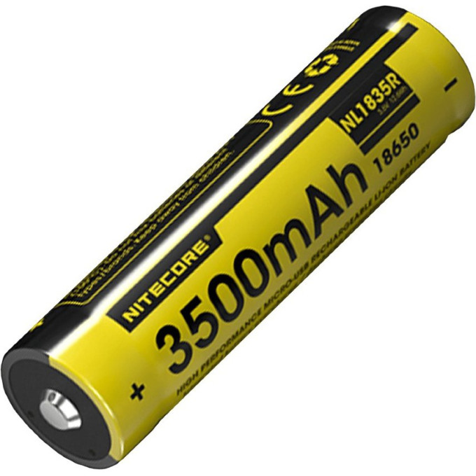 Аккумулятор NITECORE NL1835R 18650 Li-ion 3500 мАч с micro-USB