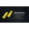 Аккумулятор NITECORE NL2160 21700 3.6v 6000mAh 21,6 Втч