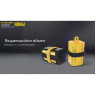 Бокс желтый NITECORE NBM41, магазин для хранения аккумуляторов 4*21700/18650