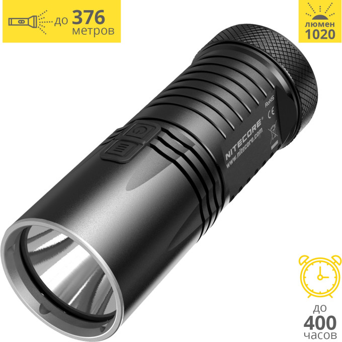 NITECORE EA41W Pioneer — фонарь 4×AA, 1020 лм, нейтральный белый