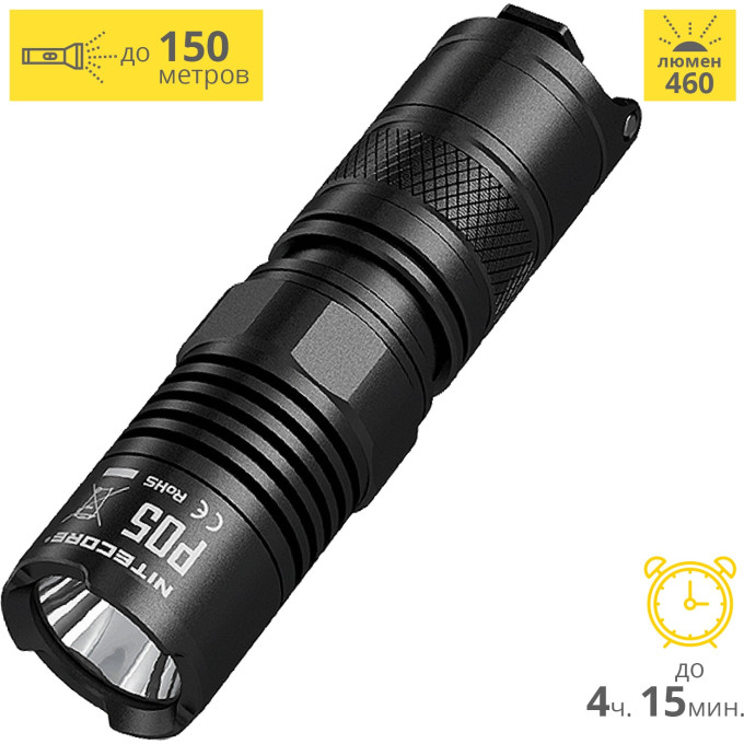 Фонарь NITECORE P05 Black (CREE XM-L2 U2)