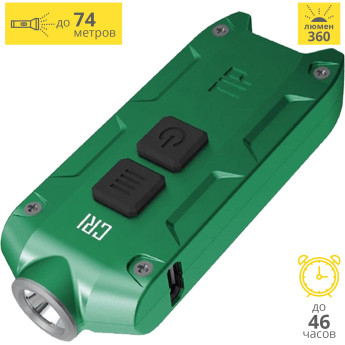 Фонарь NITECORE TIP CRI Green Nichia 219B