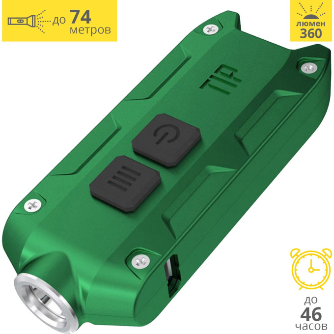 Фонарь NITECORE TIP 2017 Green, CREE XP-G2