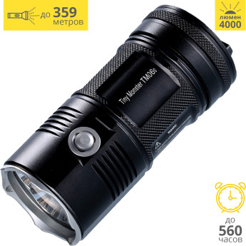 NITECORE TM06S — тактический фонарь 4000 лм