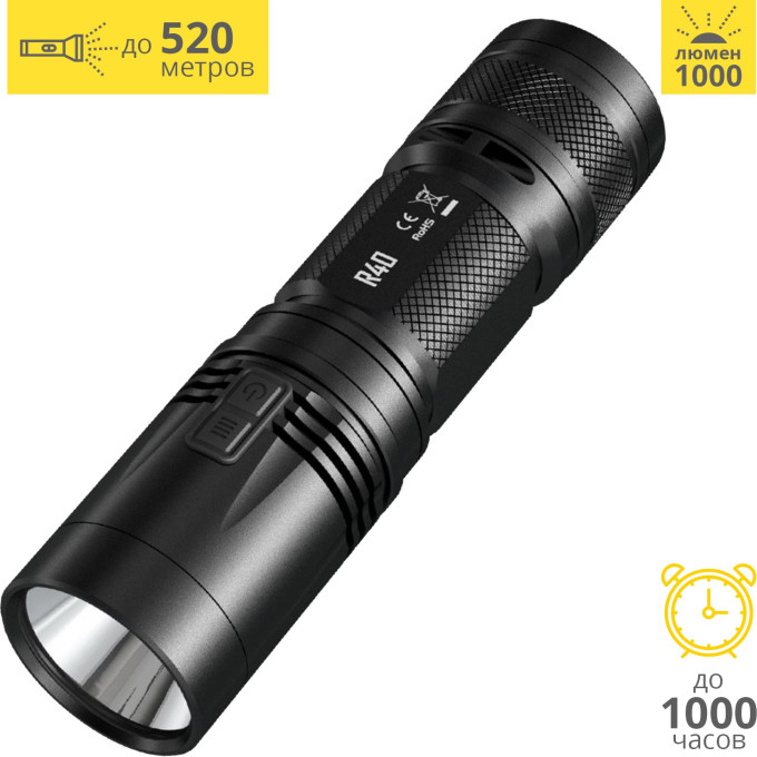 Фонарь NITECORE R40 с док-станцией Cree XP-L HI (1000 лм)