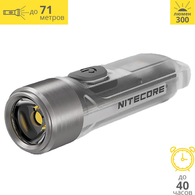 Наключный фонарь NITECORE TIKI Grey OSRAM P8