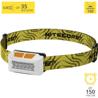 Налобный фонарь NITECORE NU10 White High Performance