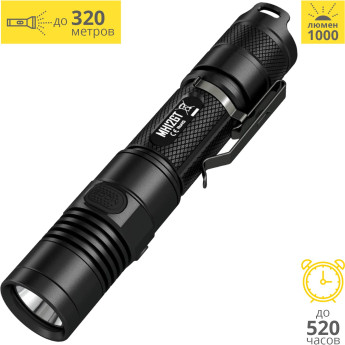 Набор NITECORE MH12GT + NU05KIT — ручной и налобный фонарь