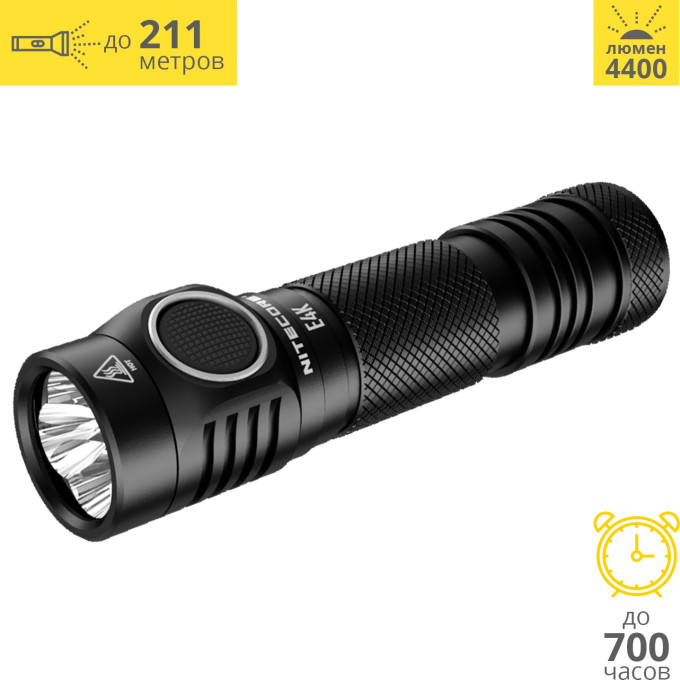 NITECORE E4K — фонарь 4×CREE XP-L2 V6, 4400 лм