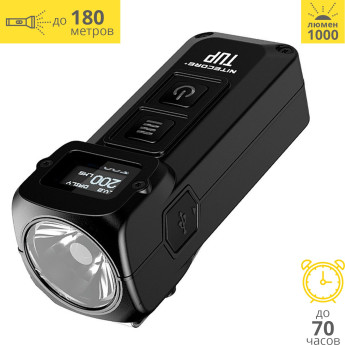 Фонарь NITECORE TUP Black, CREE XP-L HD V6