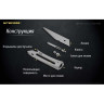 Карманный нож NITECORE NTK10 с титановой рукоятью